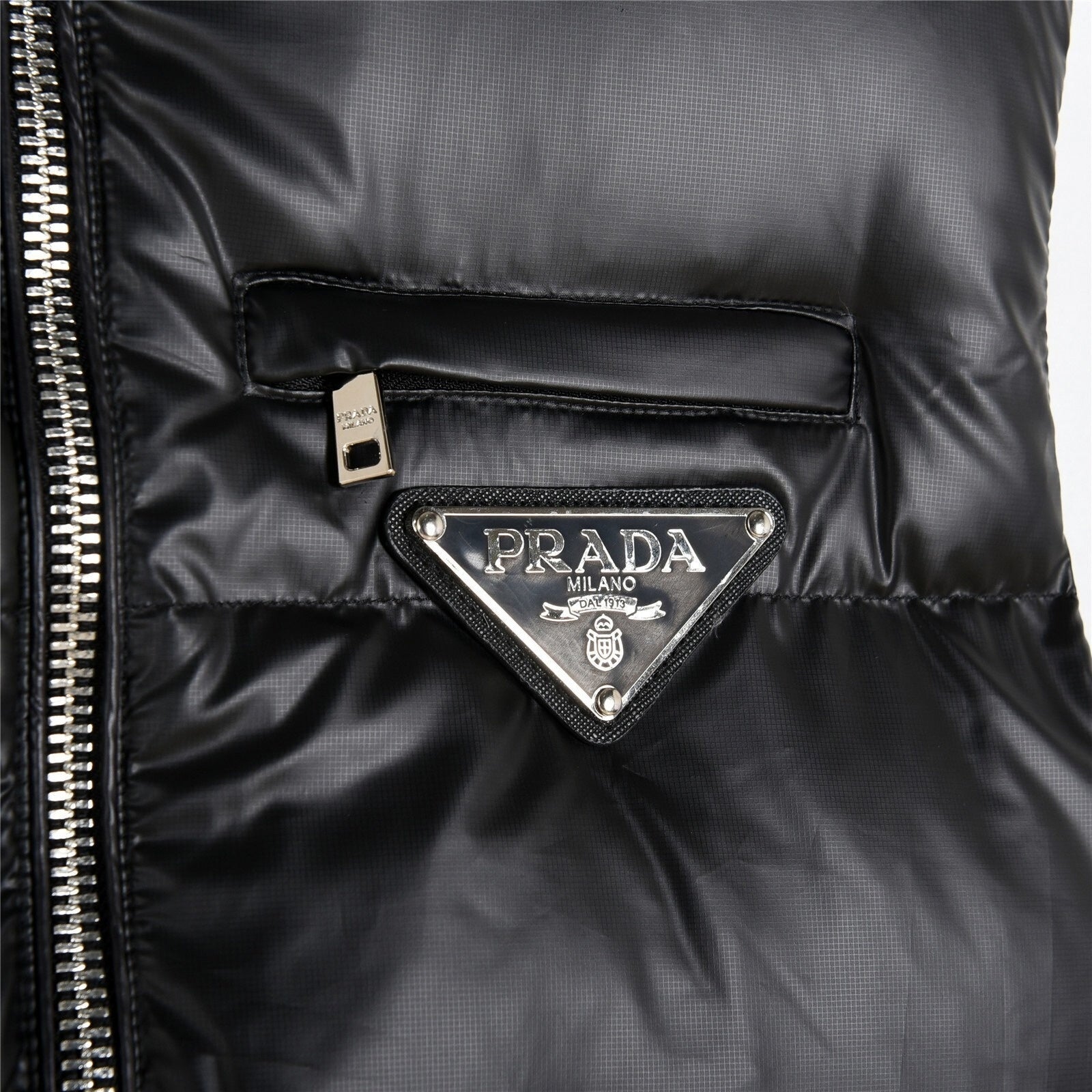 Prada Black Puffer Vest - image 4