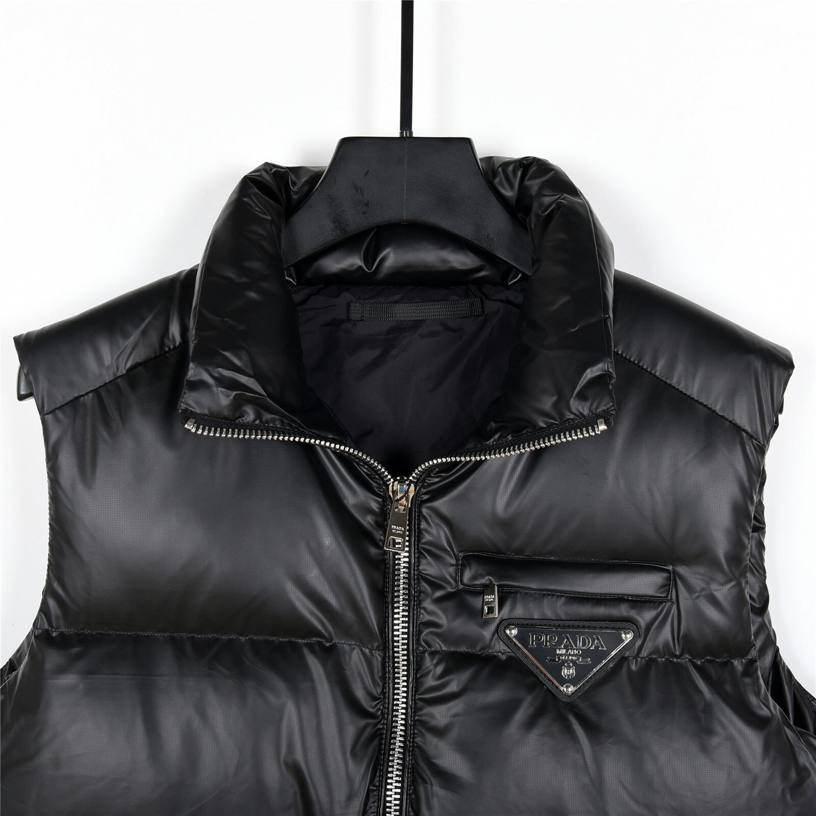 Prada Black Puffer Vest - image 3