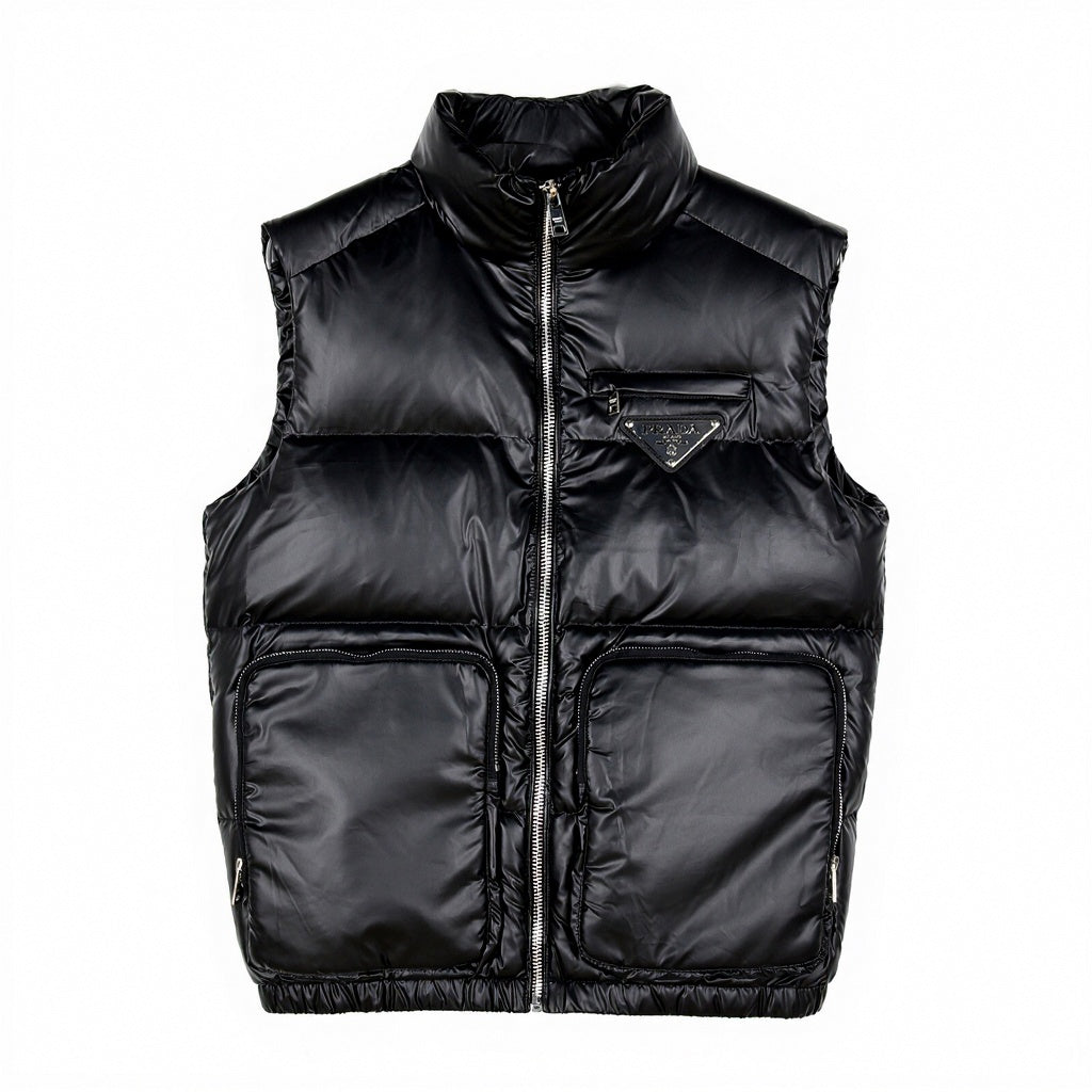 Prada Black Puffer Vest
