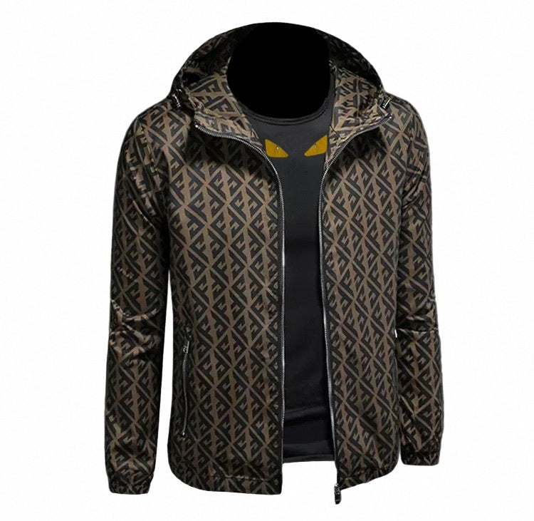 Fendi Monogram Hooded Jacket