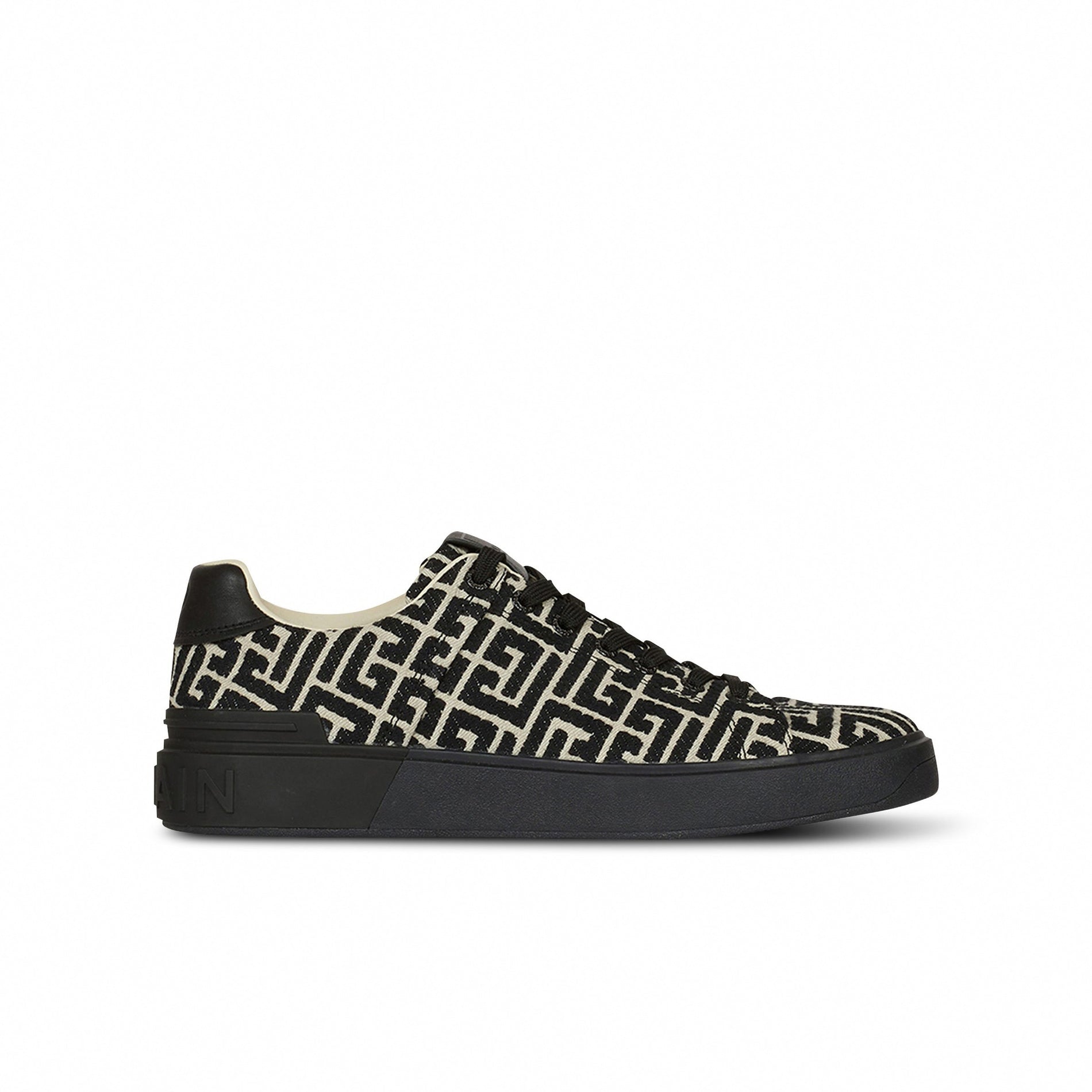 Balmain Monogram jacquard B-Court sneakers