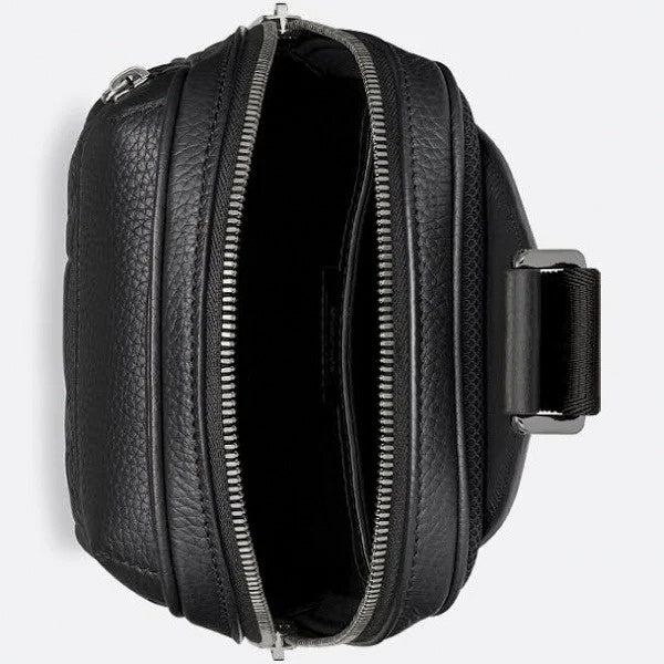 Dior Oblique Embossed Leather Sling Bag (Black) - image 5