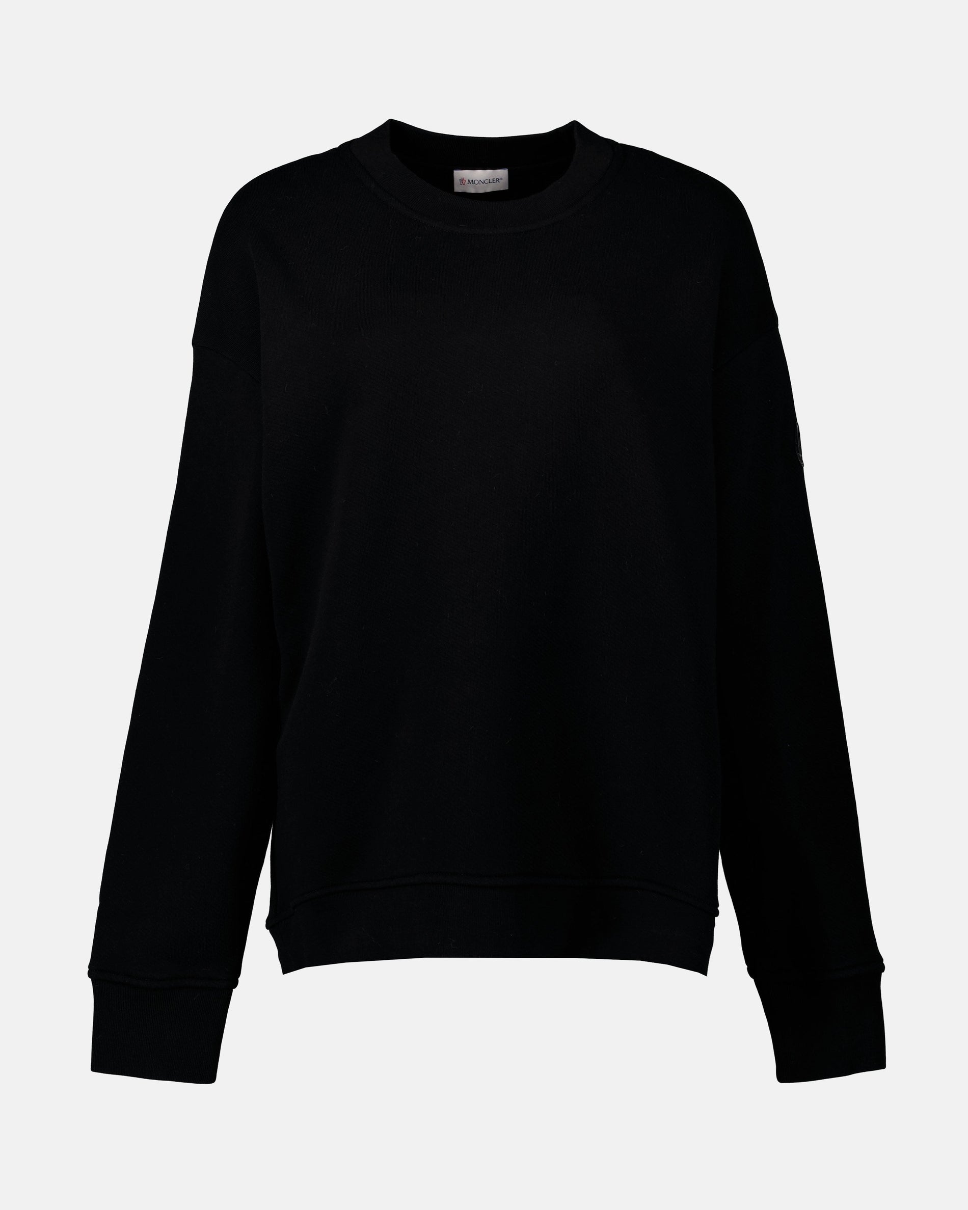 Moncler Metallic Logo Sweatshirt – Black