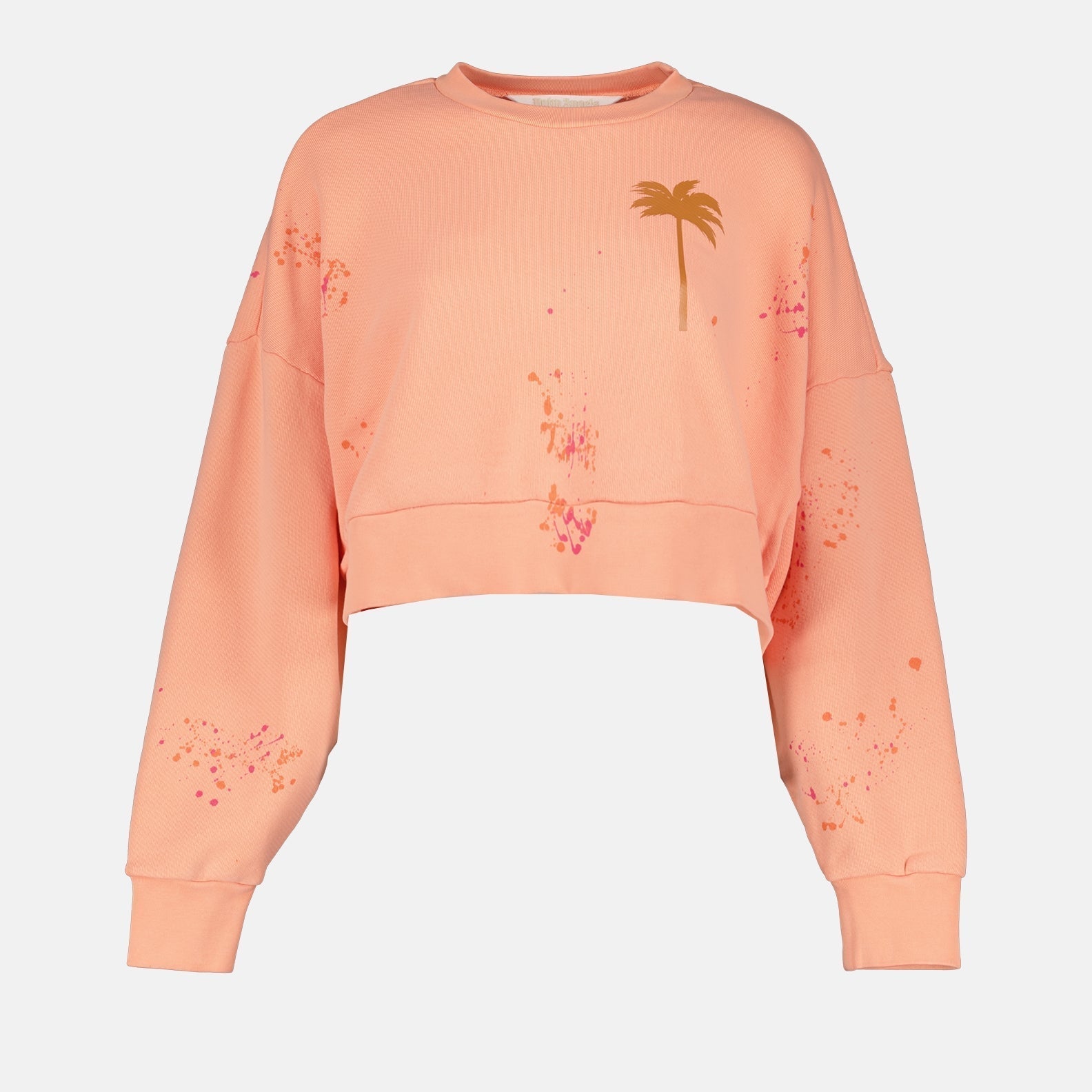 Palm Angels PXP Painted Cropped Sweatshirt