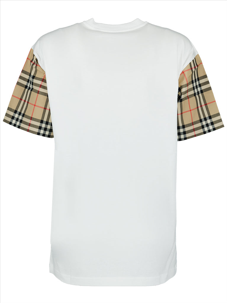 Burberry Check Sleeve Cotton T-Shirt - image 4