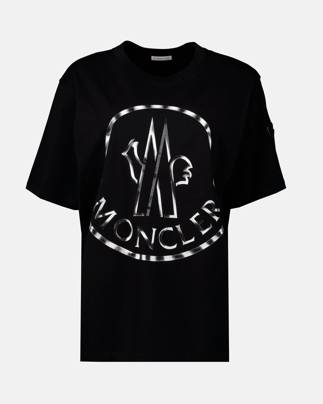 Metallic Logo Cotton T-Shirt