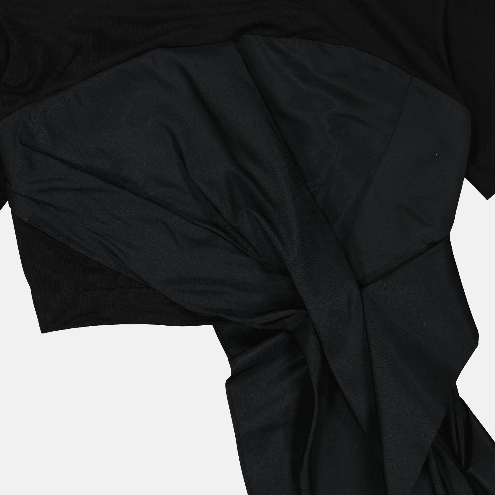 Alexander McQueen Draped Knot Crop T-Shirt - image 3