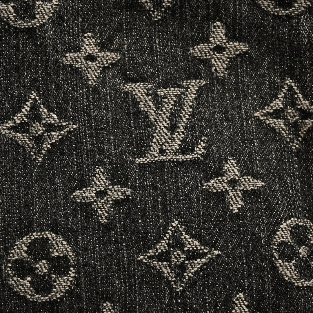 Louis Vuitton Monogram & Damier Mixed Denim Jacket – Charcoal Edition - image 4