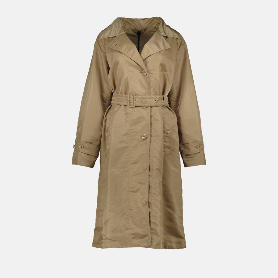 Moncler Beige Belted Technical Trench Coat