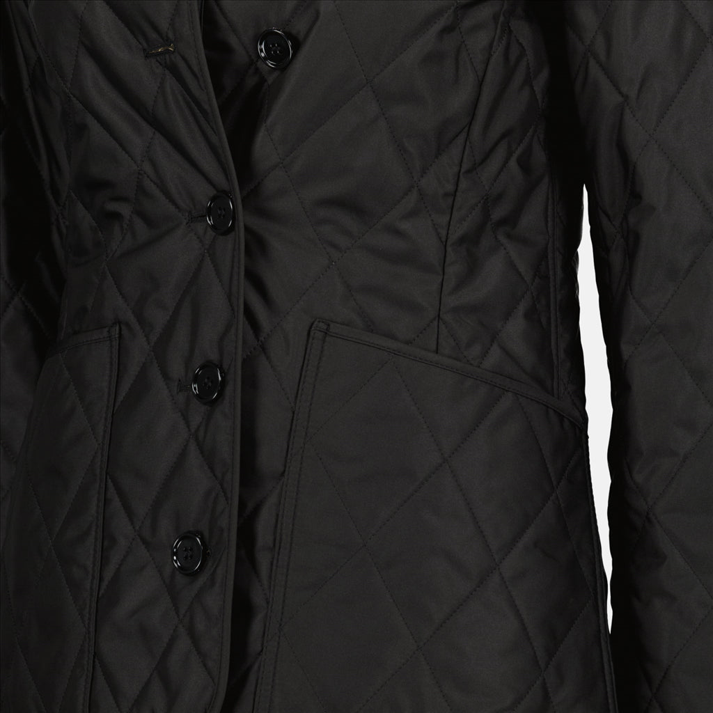 Burberry Black Diamond-Quilted Jacket - image 4