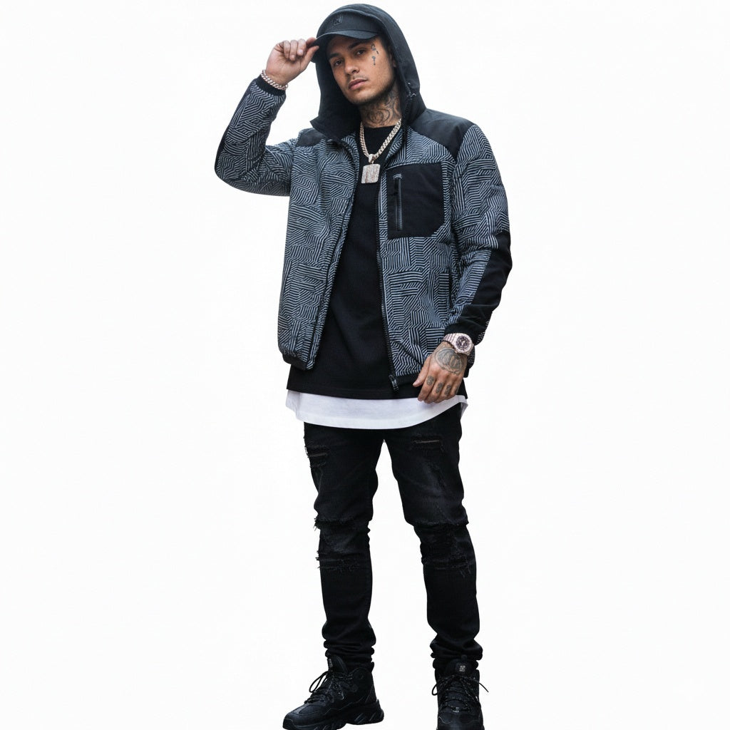 Fendi Geometric FF Hooded Jacket - image 4