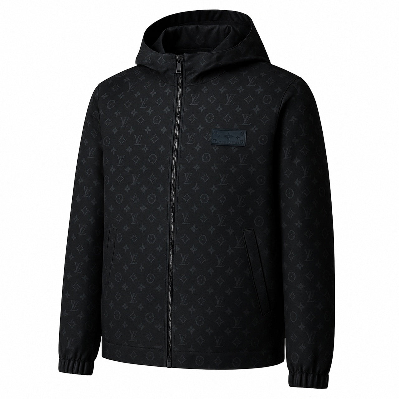 Louis Vuitton Black Monogram Hooded Windbreaker Jacket - image 8