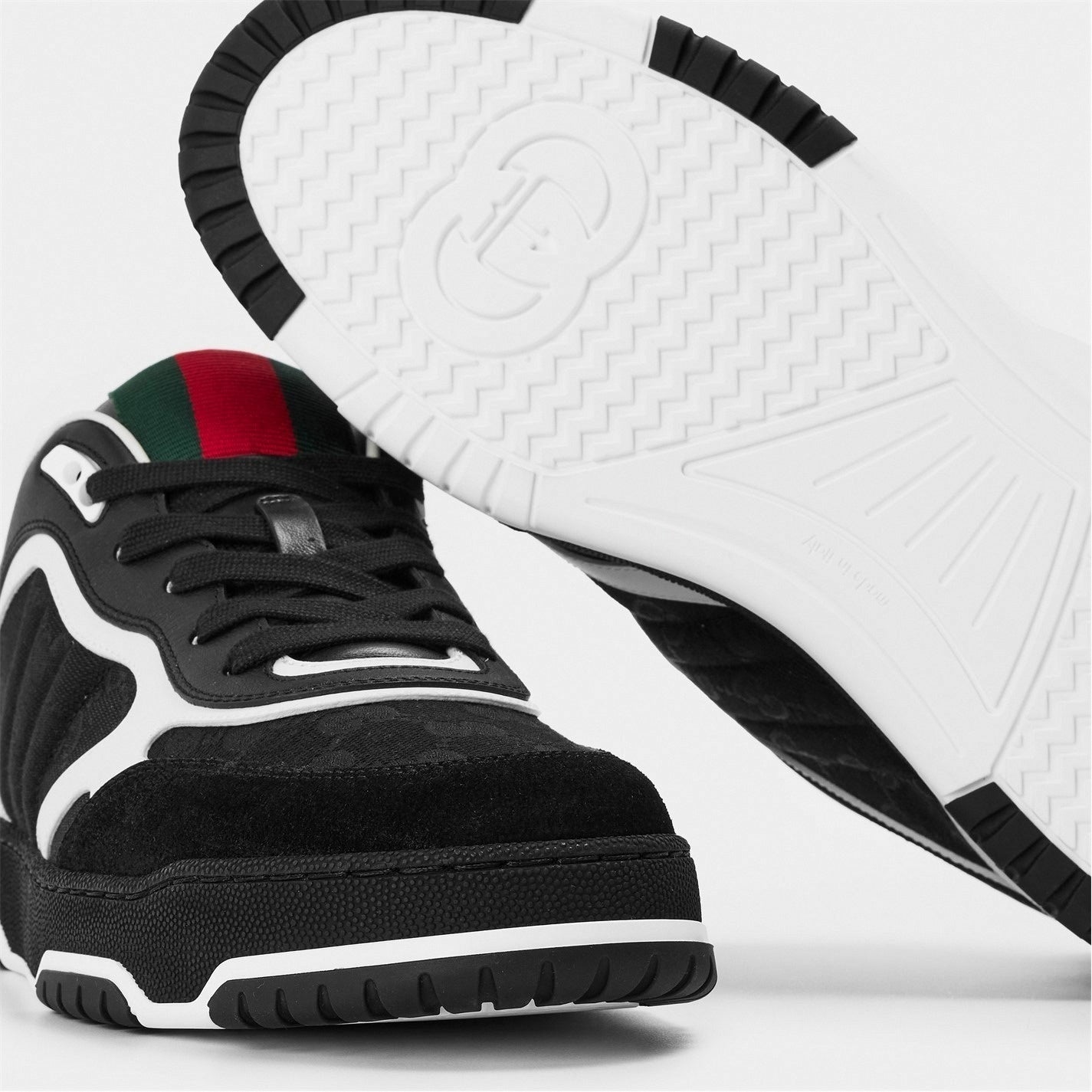 Gucci GG Re-Web Sneakers in Black and White - image 3
