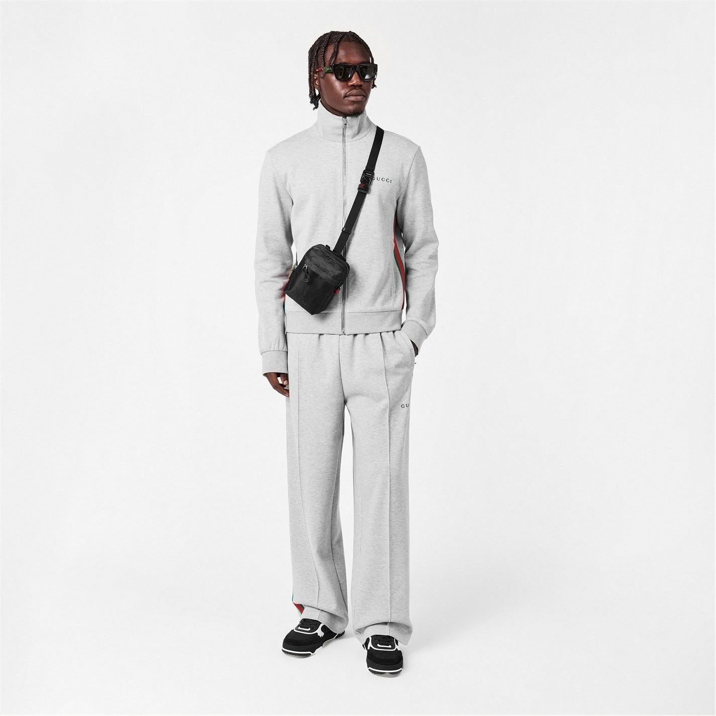 Gucci GG Re-Web Sneakers in Black and White - image 5